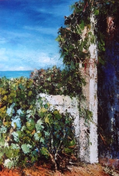 la siepe e il mare